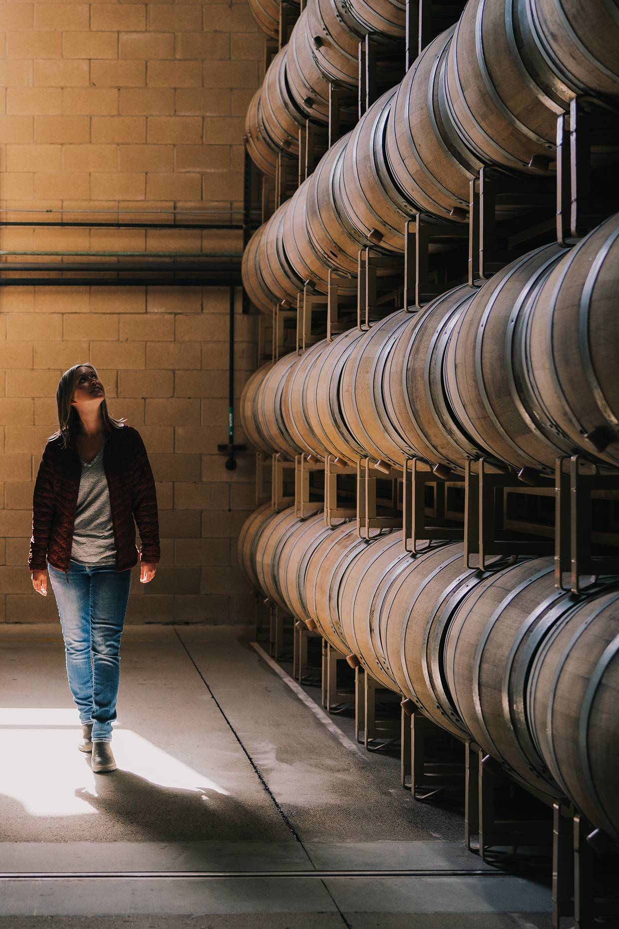 Cambria Estate Winery Barrel Room